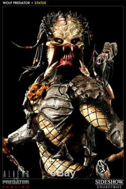 Sideshow Exclusive Wolf Predator Maquette Statue Avp Alien Vs Predator Nib Rare