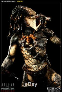 Sideshow Exclusive Wolf Predator Maquette Statue Avp Alien Vs Predator Nib Rare