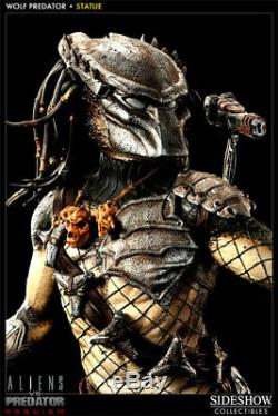 Sideshow Exclusive Wolf Predator Maquette Statue Avp Alien Vs Predator Nib Rare