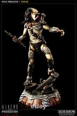 Sideshow Exclusive Wolf Predator Maquette Statue Avp Alien Vs Predator Nib Rare