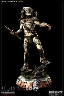 Sideshow Exclusive Wolf Predator Maquette Statue Avp Alien Vs Predator Nib Rare