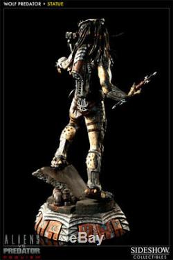 Sideshow Exclusive Wolf Predator Maquette Statue Avp Alien Vs Predator Nib Rare