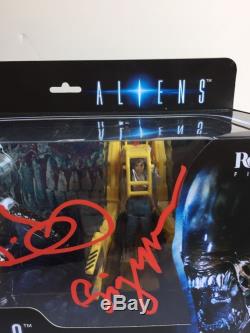 Sigourney Weaver Walter Hill signed autograph Aliens Alien figure set COA Rare