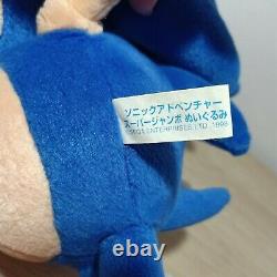 Sonic ADVENTURE Sega 1999 The Hedgehog UFO Prize XL Plush Toy Doll Japan 15.5