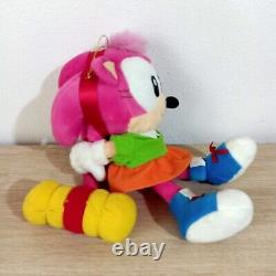 Sonic the Fighters Amy Rose SEGA Japan 1997 Plush Toy Doll Hedgehog TAG 10