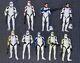 Star Wars Black Series 6 Clone Trooper Blue Red Yellow Green Action Figure Lot9