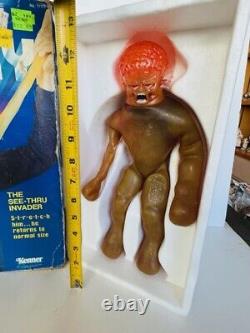 Stretch Armstrong X-Ray Alien Invader Kenner RARE box 1979 vtg Figure Toy brain