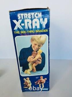 Stretch Armstrong X-Ray Alien Invader Kenner RARE box 1979 vtg Figure Toy brain