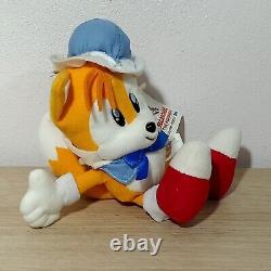 Tails Sonic Hedgehog Summer Sailor Plush UFO Sega 1994 Japan TAG 8 GREAT COND