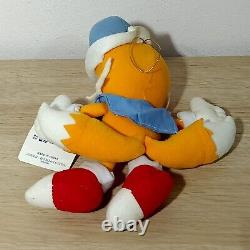 Tails Sonic Hedgehog Summer Sailor Plush UFO Sega 1994 Japan TAG 8 GREAT COND