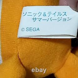 Tails Sonic Hedgehog Summer Sailor Plush UFO Sega 1994 Japan TAG 8 GREAT COND