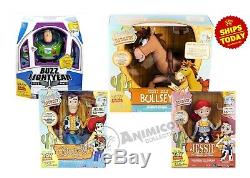 Thinkway TOY STORY SIGNATURE COLLECTION WOODY JESSIE BULLSEYE BUZZ ALIENS LOT 5