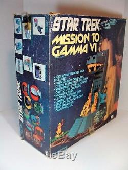 VINTAGE 1976 MEGO STAR TREK MISSION TO GAMMA VI FIGURE PLAYSET WithALIENS