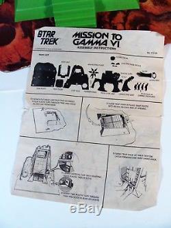 VINTAGE 1976 MEGO STAR TREK MISSION TO GAMMA VI FIGURE PLAYSET WithALIENS