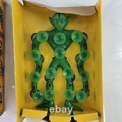 VTG 1978 Mattel SUCKERMAN Green Monster Alien Figure Suction Cups Original Box