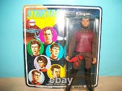 Vintage 1974 Mego Star Trek Klingon Alien 8 Figure CASE FRESH with shipping box