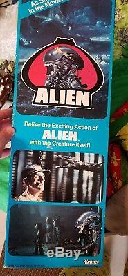 Vintage 1979 Kenner Alien 18 Figure withbox and super7 kenner alien prototype
