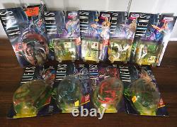 Vintage 1992 LOT of Aliens and Space Marines / 9 Carded figures/ Kenner