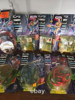 Vintage 1992 LOT of Aliens and Space Marines / 9 Carded figures/ Kenner