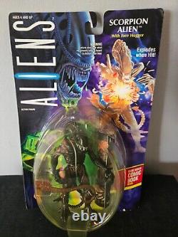 Vintage 1992 LOT of Aliens and Space Marines / 9 Carded figures/ Kenner