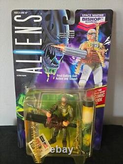 Vintage 1992 LOT of Aliens and Space Marines / 9 Carded figures/ Kenner