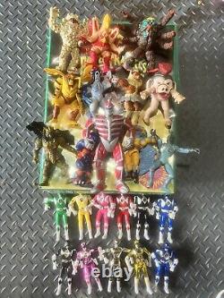 Vintage 1994 MMPR Power Rangers Evil Space Aliens Bandai Figures Lot with Case