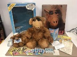 Vintage ALF Lot 1987 Coleco Alf Talking Storytelling Animated withCassette & Clock