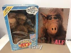 Vintage ALF Lot 1987 Coleco Alf Talking Storytelling Animated withCassette & Clock