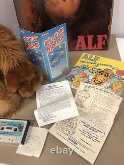 Vintage ALF Lot 1987 Coleco Alf Talking Storytelling Animated withCassette & Clock