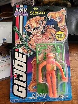 Vintage G. I. Joe 1994 Star Brigade CARCASS Alien HASBRO Carded Cobra