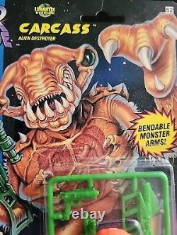 Vintage G. I. Joe 1994 Star Brigade CARCASS Alien HASBRO Carded Cobra