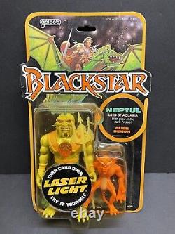 Vintage Galoob 1983 Blackstar Neptul With Alien Demon (Still Works)