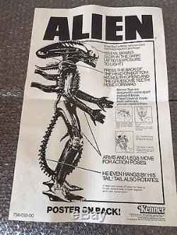 Vintage Kenner 1979 18 Inch Alien 100% complete look