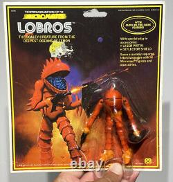 Vintage Mego Micronauts 1979 Alien Lobros Loose with Cut Bubble And Card-back NM