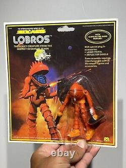 Vintage Mego Micronauts 1979 Alien Lobros Loose with Cut Bubble And Card-back NM