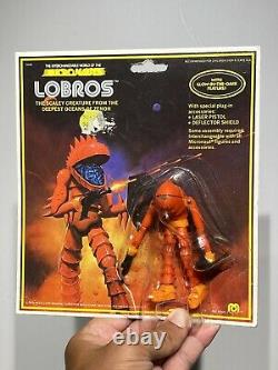 Vintage Mego Micronauts 1979 Alien Lobros Loose with Cut Bubble And Card-back NM