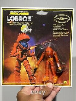 Vintage Mego Micronauts 1979 Alien Lobros Loose with Cut Bubble And Card-back NM