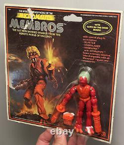 Vintage Mego Micronauts 1979 Alien Membros Green Brain Mint On Card MOC Beauty