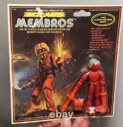 Vintage Mego Micronauts 1979 Alien Membros Green Brain Mint On Card MOC Beauty