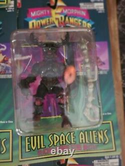 Vintage Mighty Morphin Power Rangers Evil Space Aliens 5-6 Figure Lot (1994)