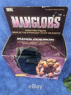 Vintage Rare Ideal Manglors Manglodemon Action Alien Figure with Box Never Used