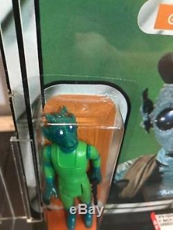 Vintage Star Wars 1978 Kenner Greedo 21 Back A AFA 80 (80,80,90) Cantina Alien